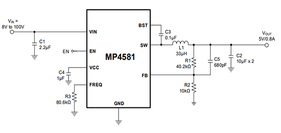 Monolithic Power Systems (MPS) MP4581 Synchronous Step-Down Buck Converters